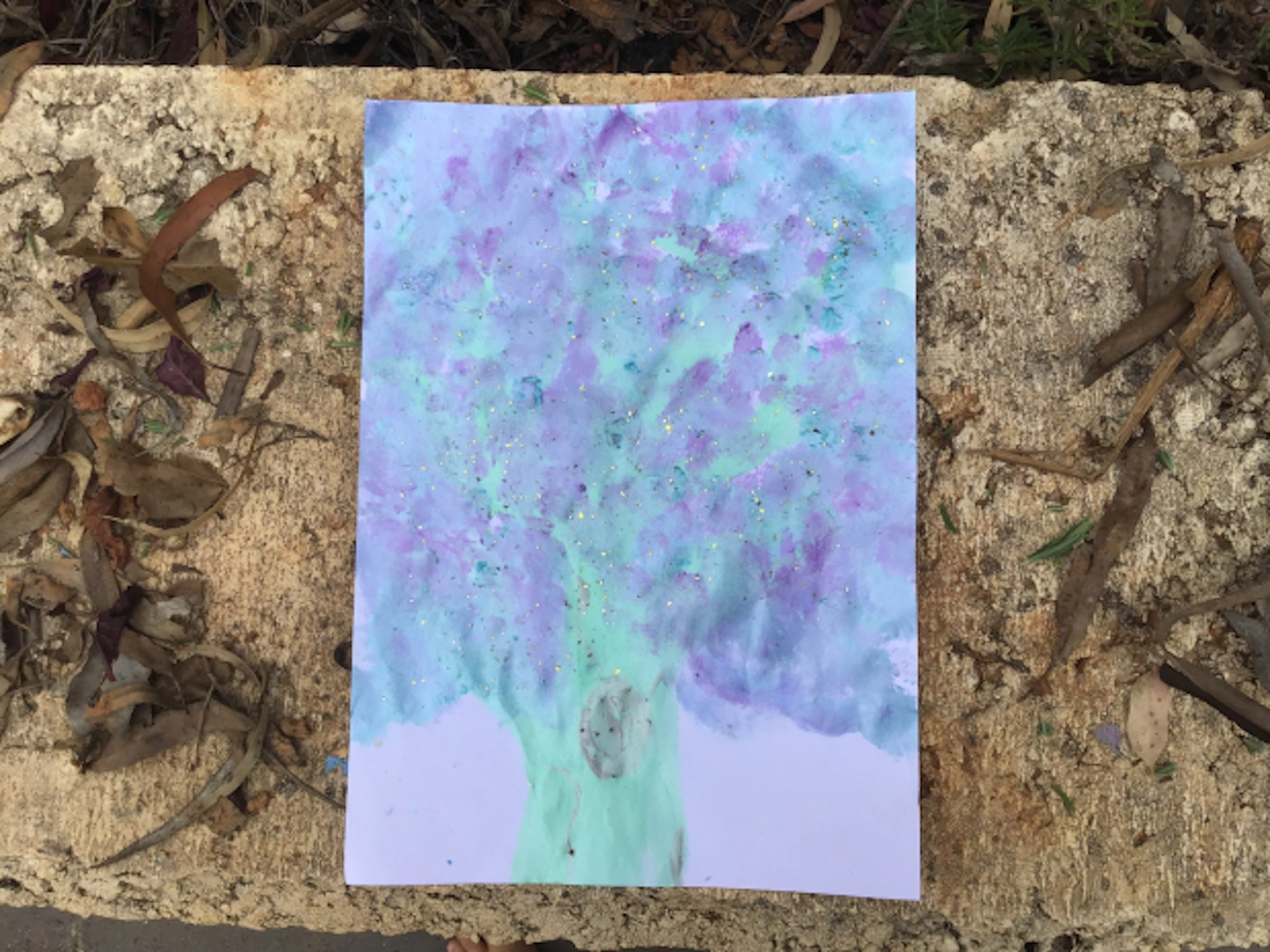 I think I painted this picture of a tree outside in my garden