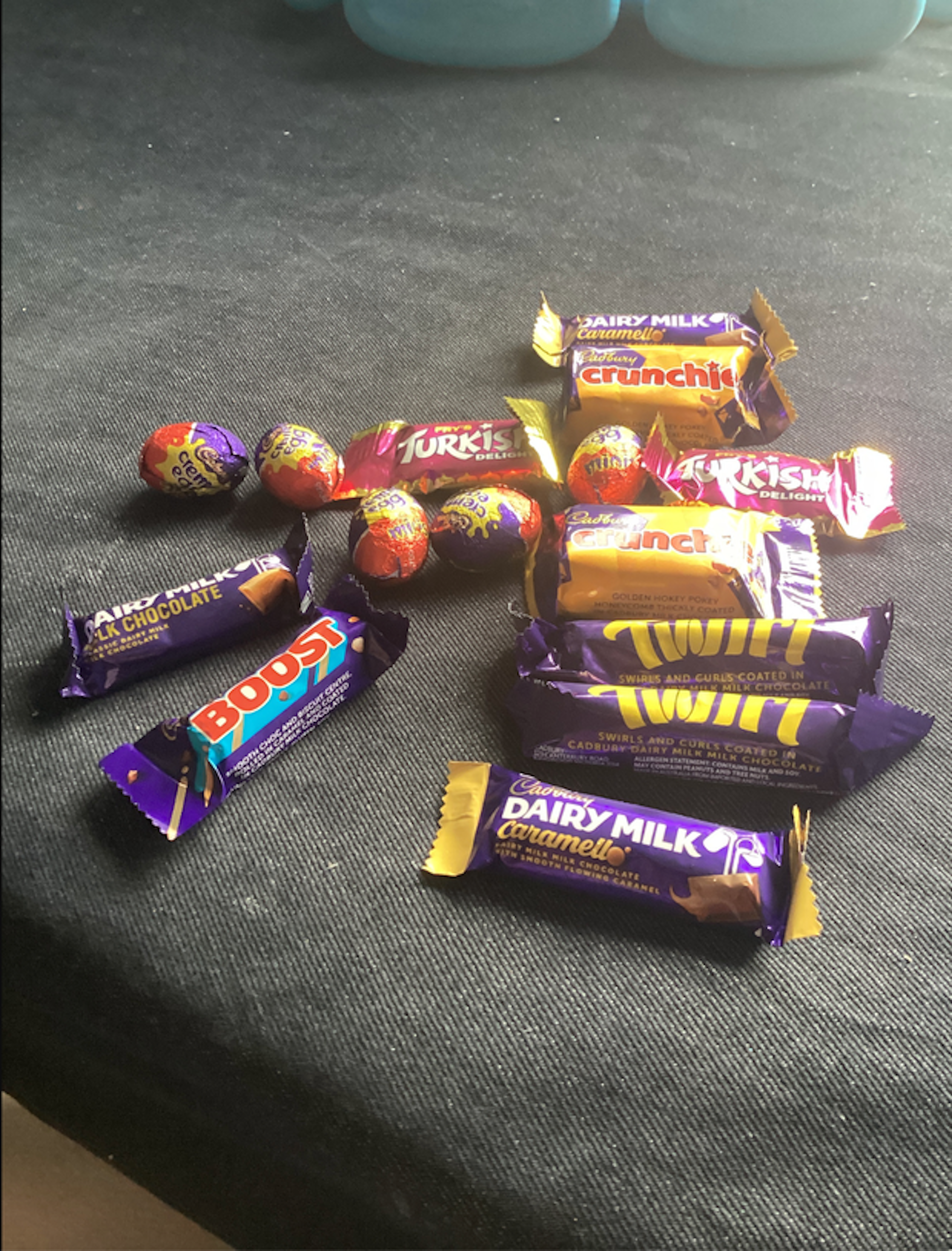 I’m going to eat all these chocolate and less than five minutes