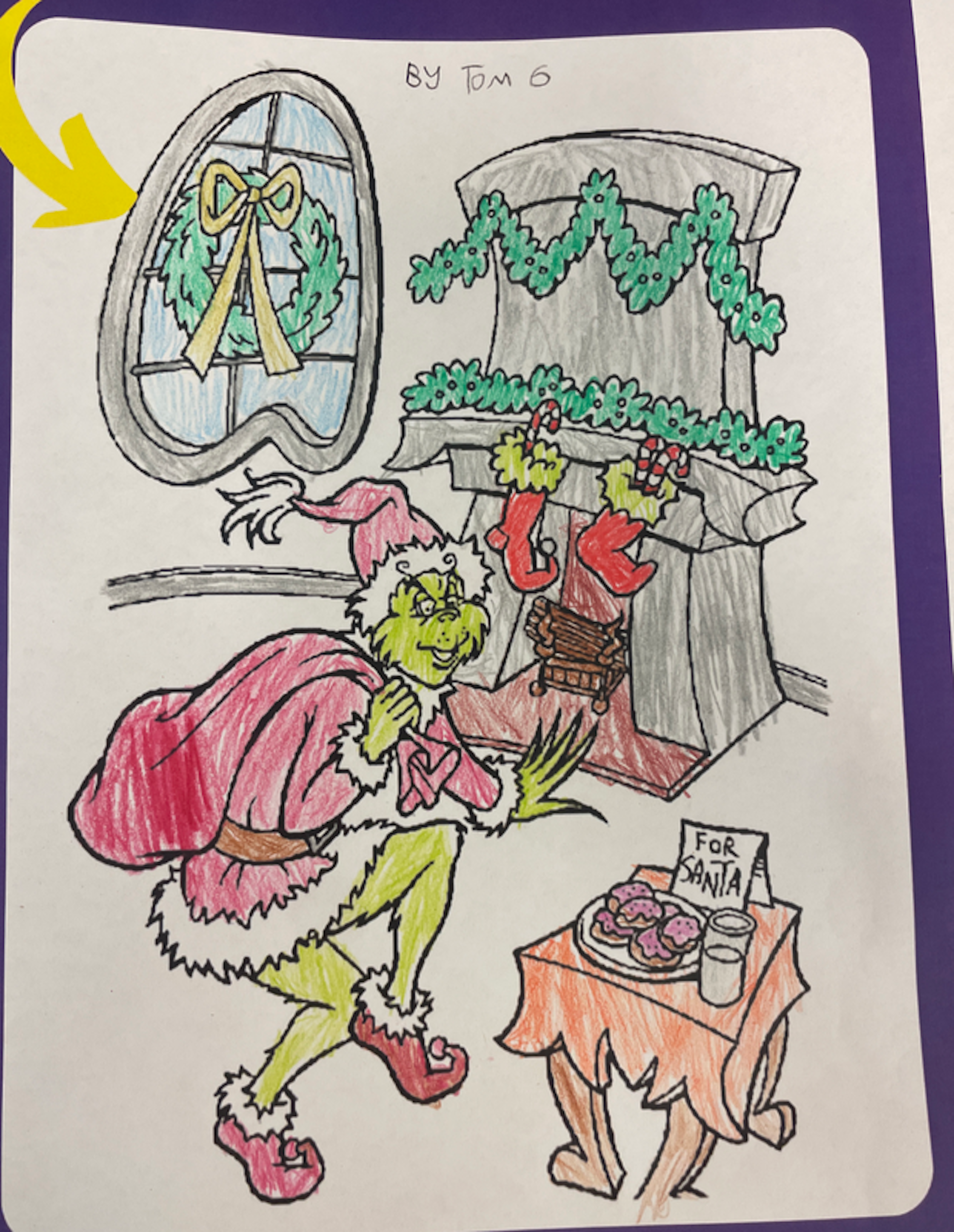 The Grinch (from the colouring competition)