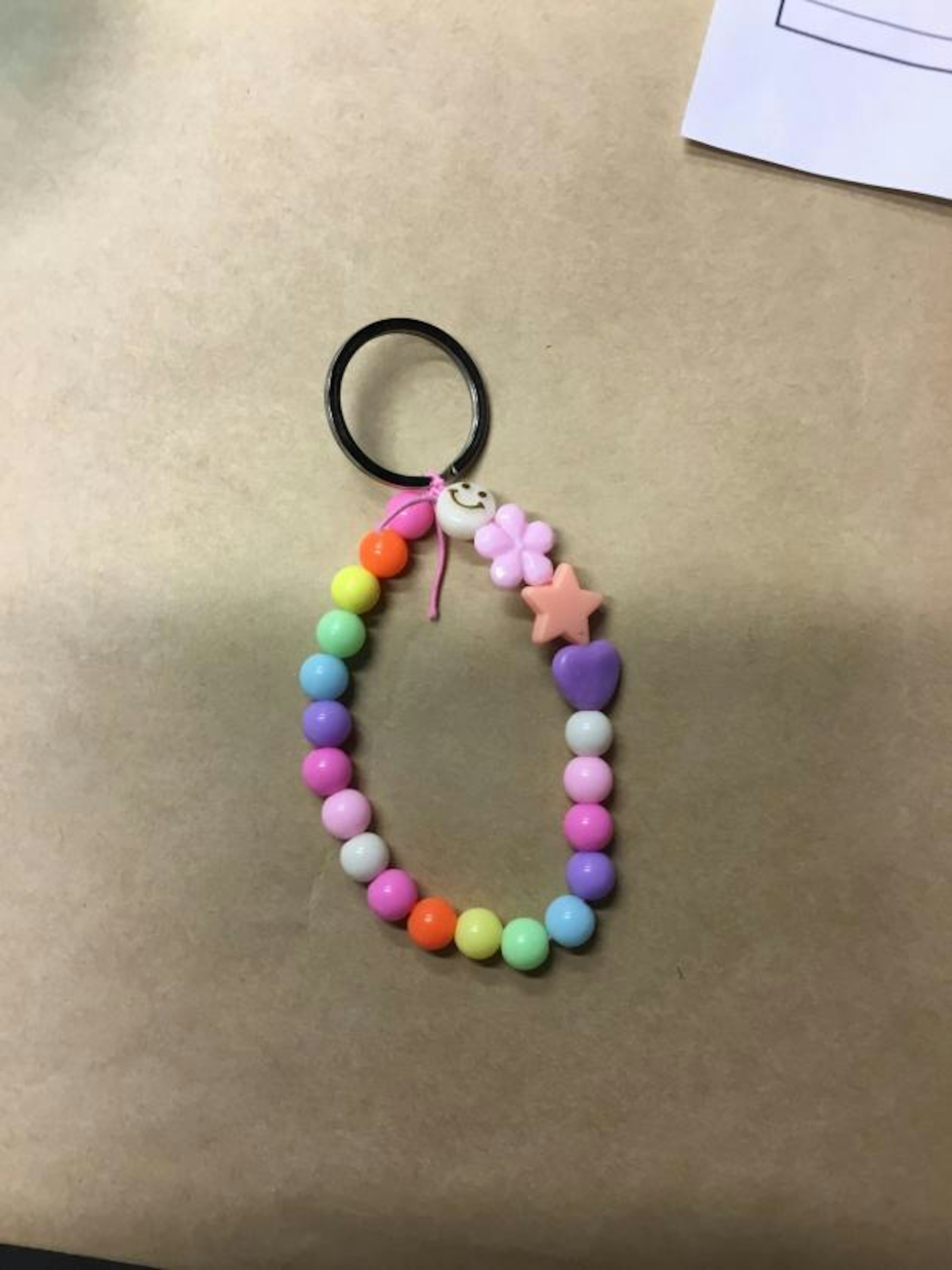I made a rainbow key chain